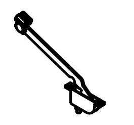 BVD0462-00 – VENTLINE/DEX Roof Vent Operator, Arm Size With Crank Handle/ Knob/ Screw